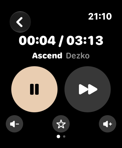 Apple Watch Now Playing in Sahara
